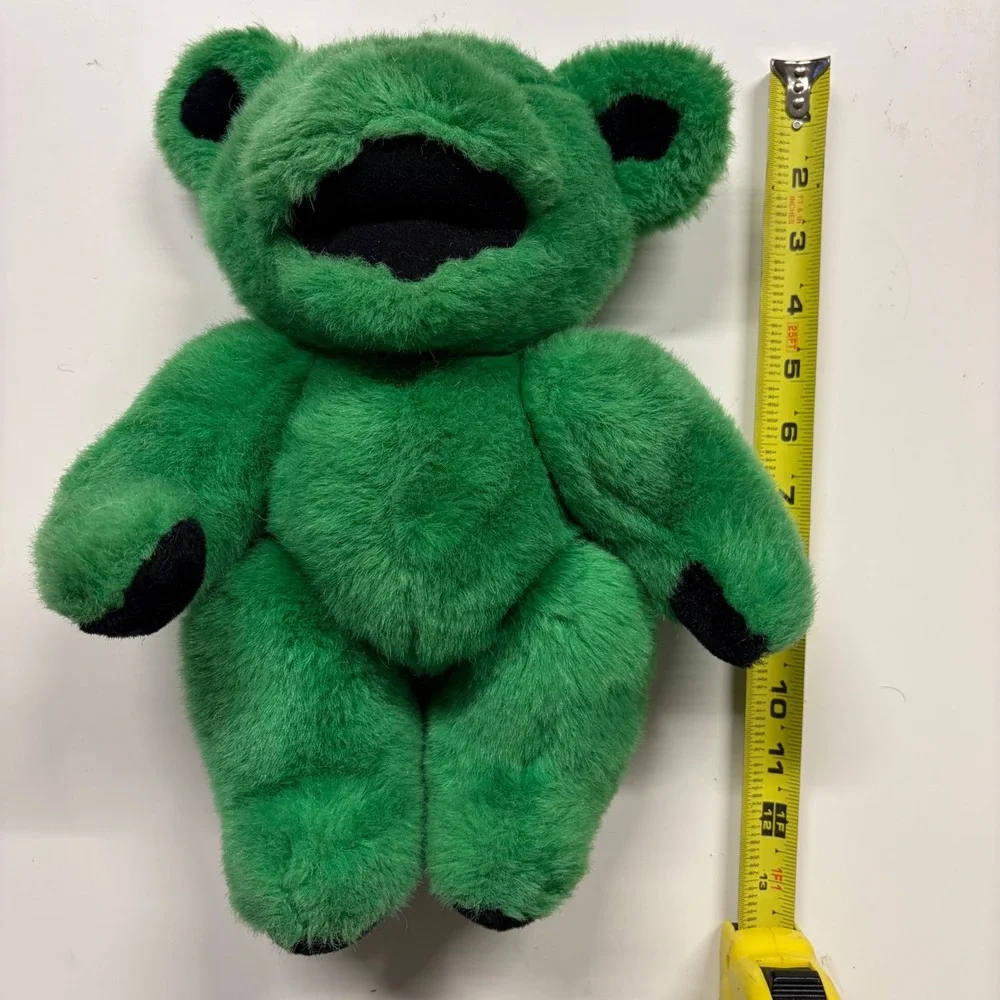 Vintage 90s Grateful Dead Steven Smith Stuffed Animal Green Jointed Plush Bear